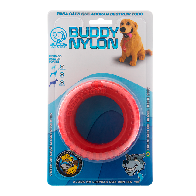 Brinquedo Pneu Nylon Buddy Toys – Mordedor Resistente