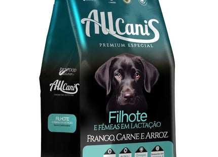 Ração AllCanis Filhote – 15 kg (Frango, Carne e Arroz)
