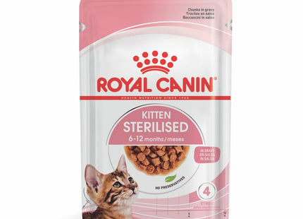 Royal Canin Kitten Sterilised Gravy Wet 85 g – Ração Úmida para Gatinhos Castrados