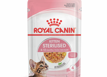 Royal Canin Kitten Sterilised Jelly Wet 85 g – Ração Úmida para Gatinhos Castrados