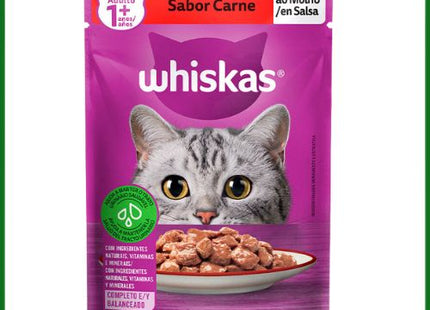 Ração Úmida Whiskas Carne para Gatos Adultos