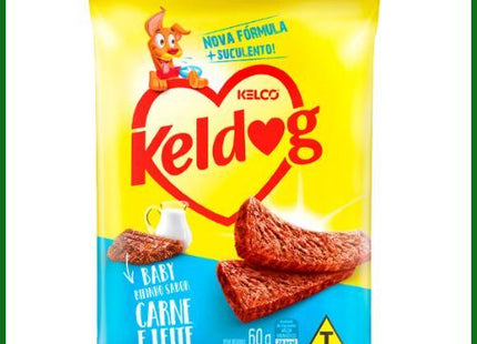 Snack Keldog Bifinho Baby Carne e Leite para Cachorros Filhotes