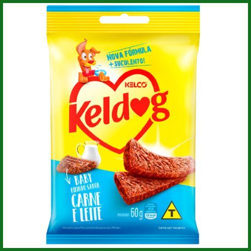 Snack Keldog Bifinho Baby Carne e Leite para Cachorros Filhotes