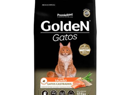 Ração Seca Golden Salmão para Gatos Adultos Castrados