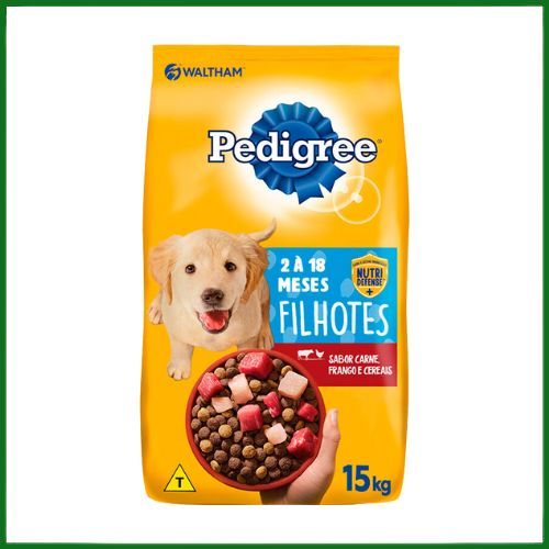 Ração Seca Pedigree para Cachorros Filhotes de Porte Médio e Grande