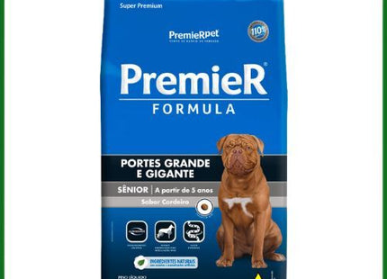Ração Seca Premier Cordeiro para Cachorros Sênior de Porte Grande