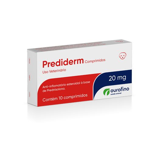 Antiinflamatório Ourofino Prediderm 20mg para Cães