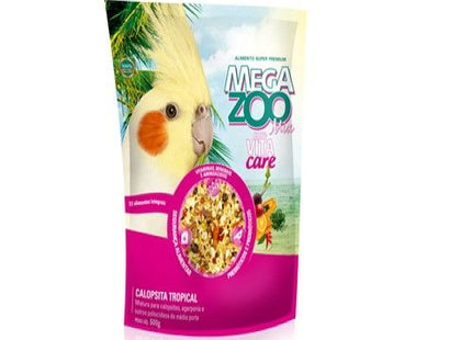 Ração Seca Mega Zoo Mix Tropical para Calopsitas