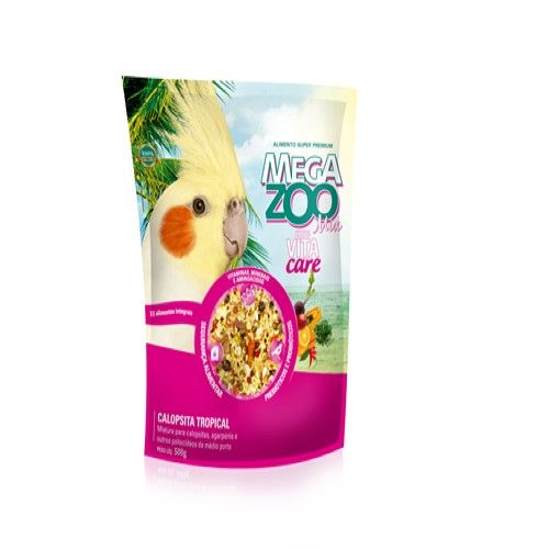 Ração Seca Mega Zoo Mix Tropical para Calopsitas