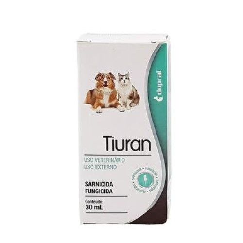 Solução Dermatológica Duprat Tiuran para Cachorros e Gatos