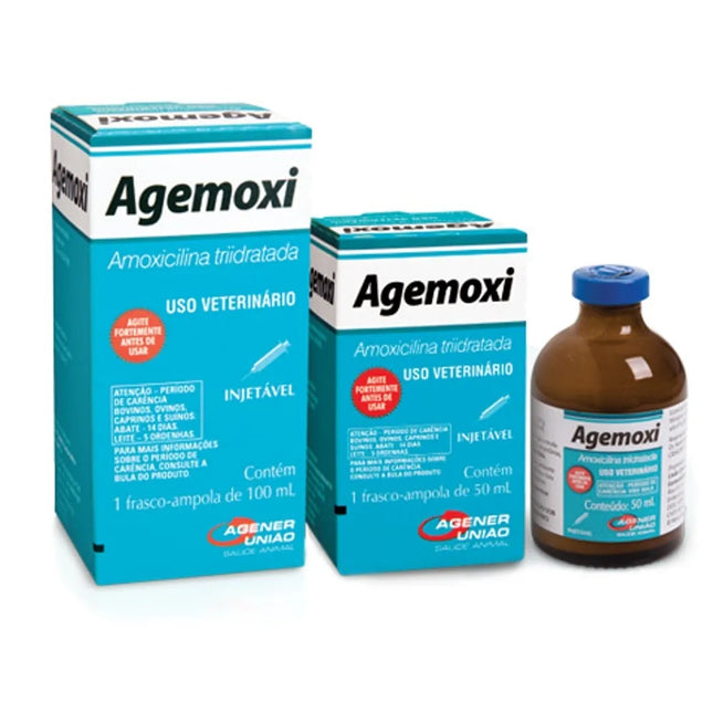 Antibiótico Agemoxi La Injetável 50ml para Bovinos