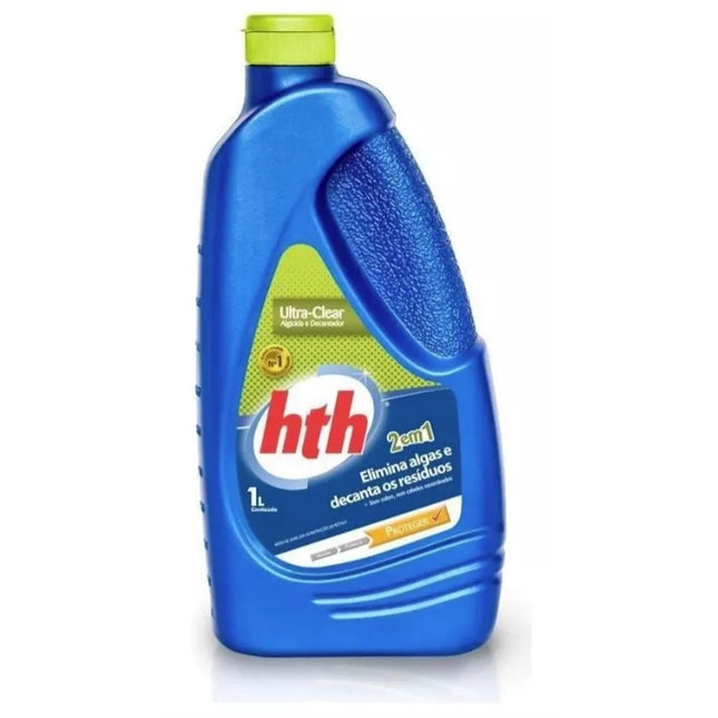 HTH Ultra Clear 1 L – Algicida e Decantador 2-em-1
