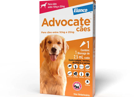 Advocate Cães 2,5 ml (10 a 25 kg) – pipeta única