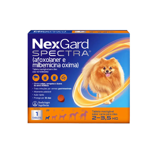 Antiparasitário Externo Nexgard para Cães 2 a 3.5 kg