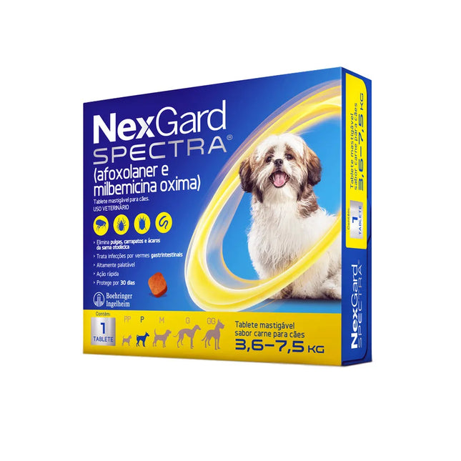 Antiparasitário Externo Nexgard para Cães 3.6 a 7.5 kg