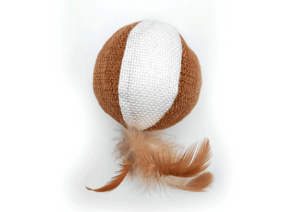 Brinquedo Bola C/ Penas e Catnip