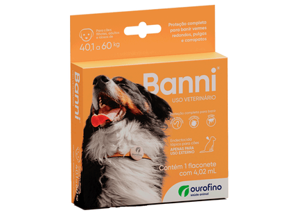 Banni® 4,02 mL – Antiparasitário Tópico para Cães de 40,1 a 60 kg