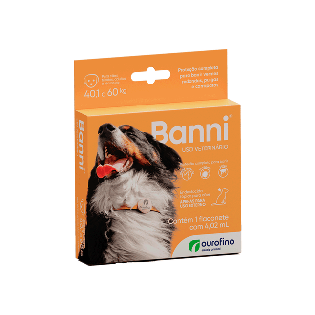 Banni® 4,02 mL – Antiparasitário Tópico para Cães de 40,1 a 60 kg