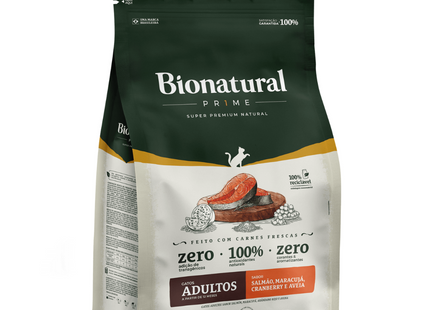 Ração Seca Bionatural Prime Salmão para Gatos Adultos