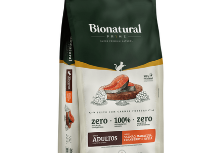 Ração Seca Bionatural Prime Salmão para Gatos Adultos