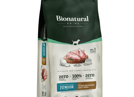 Ração Seca Bionatural Prime Frango para Cachorros Filhotes de Porte Médio e Grande
