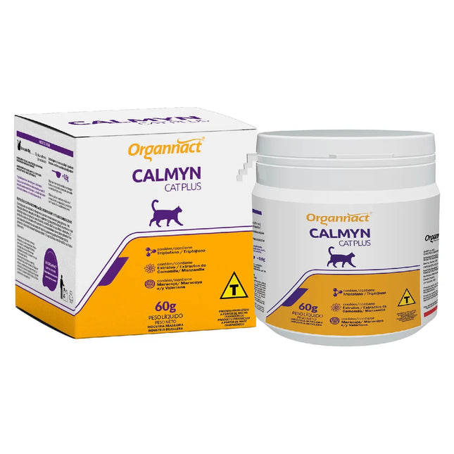 Organnact Calmyn Cat Plus – Suplemento Calmante para Gatos 60 g