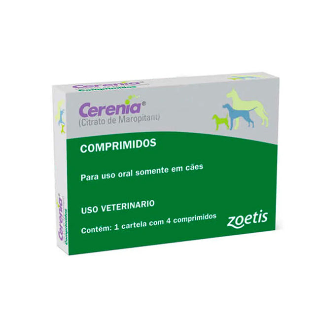 Cerenia 16 mg – Antiemético para Cães – 4 comprimidos