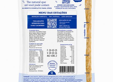 Alimento Natural Menu das Estações para Cães Adultos