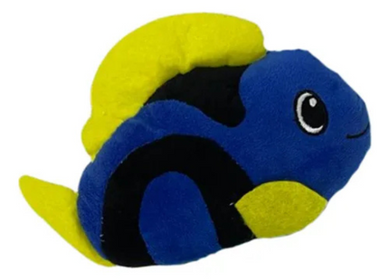 Brinquedo Pelúcia Peixe Azul – Savana Pet ~25 cm com Apito