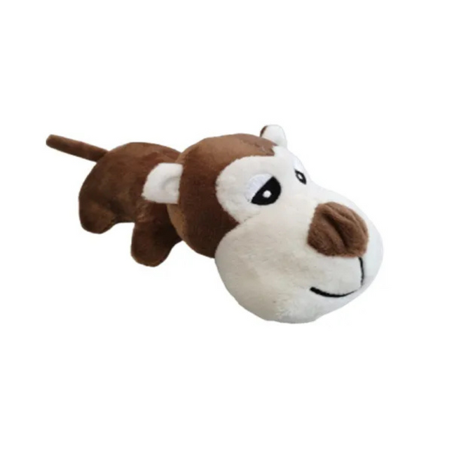 Mordedor Pelúcia Macaquinho – Savana Pet 40 cm com Apito