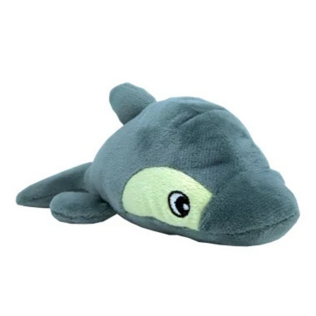 Brinquedo Pelúcia Golfinho Cinza Savana Pet ~20 cm para Cães e Gatos