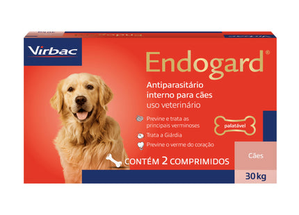 Endogard 30 kg – Vermífugo Interno para Cães até 30 kg