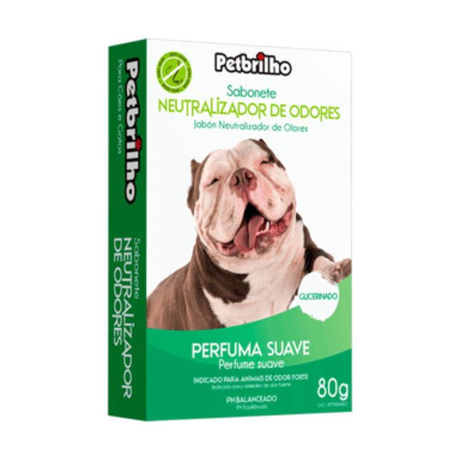 Sabonete Petbrilho Neutralizador de Odores 80 g – Cães & Gatos