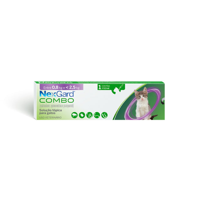 NexGard Combo Cat para Gatos de 0,8 á 2,5 kg