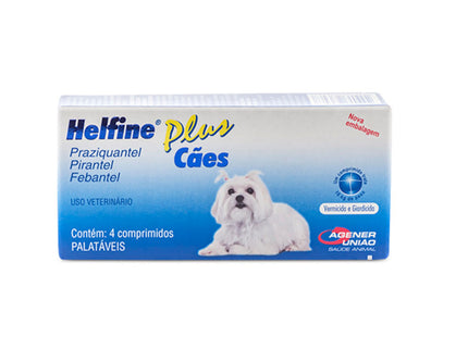 Antiparasitário Interno Helfine Plus para Cães