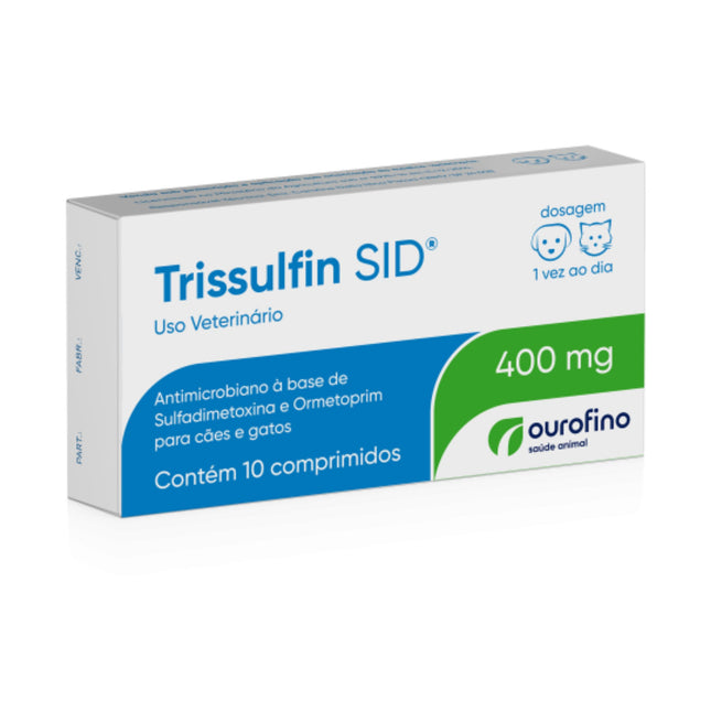 Antimicrobiano Trissulfin SID para Cães e Gatos - Blíster