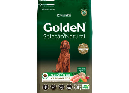 Ração Seca Golden Seleção Natural para Cachorros Adultos Sabor Frango