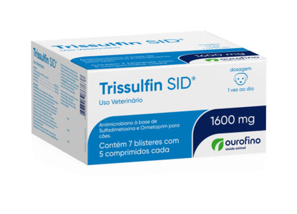 Antimicrobiano Trissulfin SID para Cães e Gatos - Blíster
