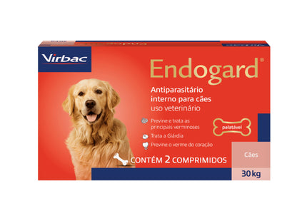 Endogard 30 kg – Vermífugo Interno para Cães até 30 kg