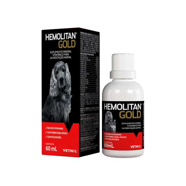 Hemolitan Gold para Cães e Gatos