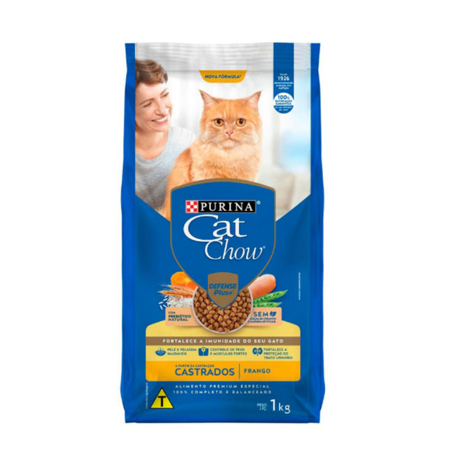 Ração Seca Cat Chow para Gatos Castrados