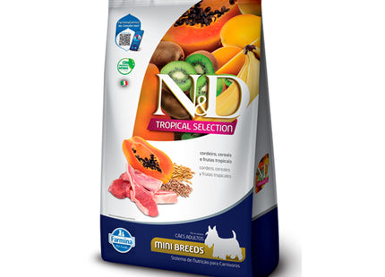 Ração N&D Tropical Selection Cães Adultos Porte Mini e Pequeno Sabor Cordeiro