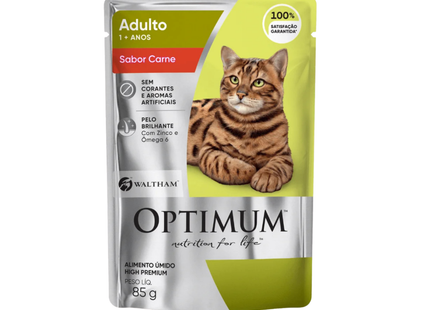 Ração Úmida Optimum Sachê para Gatos Adultos