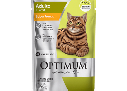 Ração Úmida Optimum Sachê para Gatos Adultos