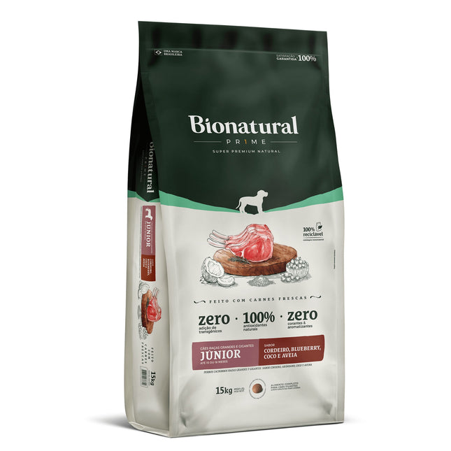 Ração Seca Bionatural Prime para Cães Filhotes Raças Grandes e Gigantes