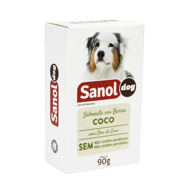 Sabonete Sanol Dog Coco 90 g – Cães e Gatos
