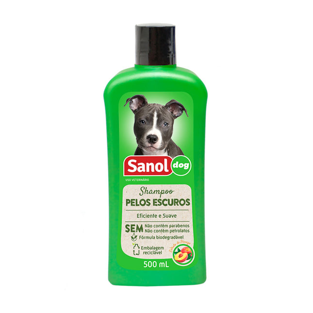 Shampoo Sanol Dog Pelos Escuros para Cães 500 ml
