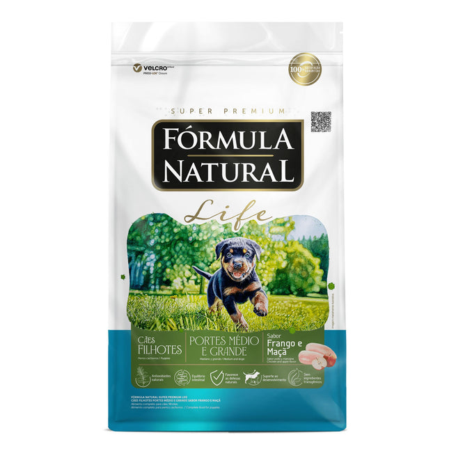 Fórmula Natural Life Cães Filhote Médio e Grande Porte