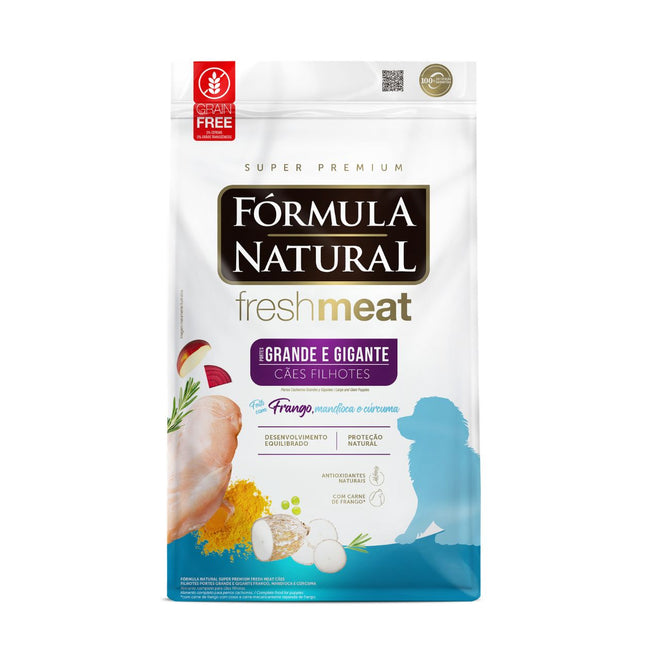 Ração Fórmula Natural Fresh Meat para Cães Filhotes Porte Grande e Gigante