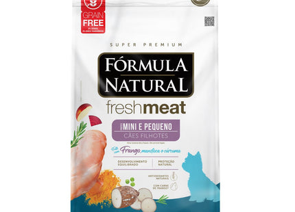 Ração Fórmula Natural Fresh Meat para Cães Filhotes Porte Mini e Pequeno